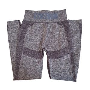 Gymshark High Waist Flex Workout Purple Marl Grey Leggings Size Large